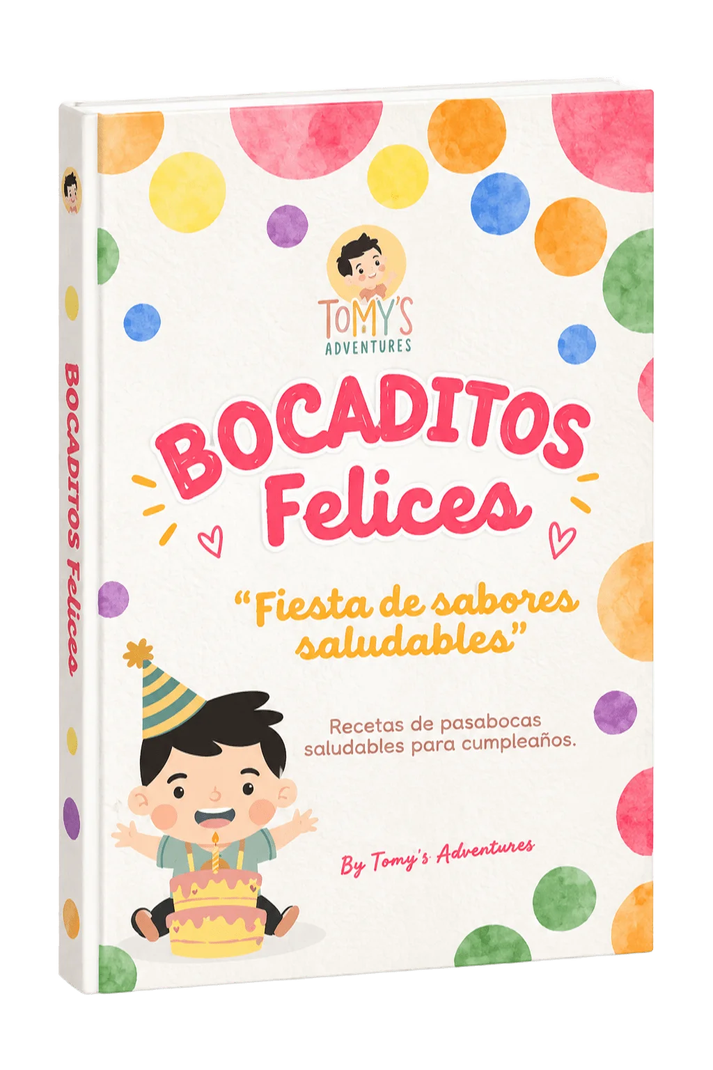 Portada del bono Bocaditos Felices: Fiesta de sabores saludables, recetas de pasabocas para cumpleaños.